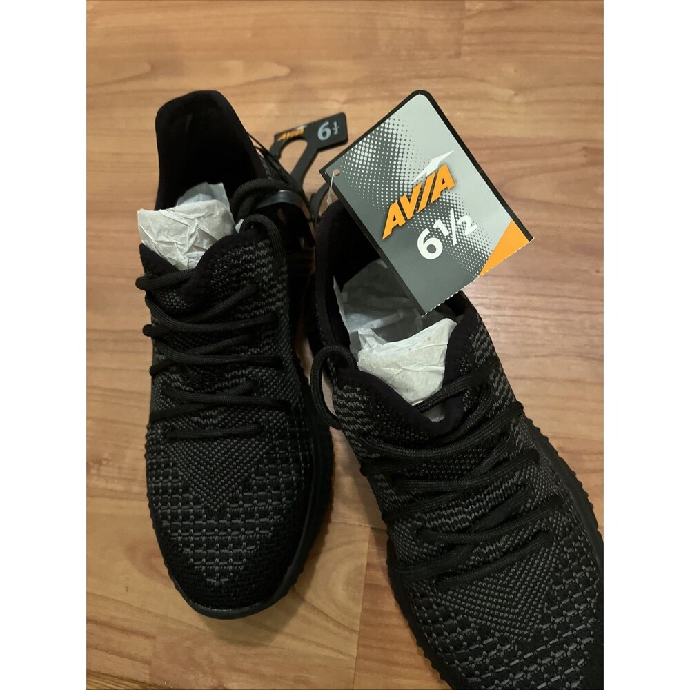 Avia Women's Memory Foam Athletic Sneakers Shoes Lightweight Black Gray - Picture 2 of 15